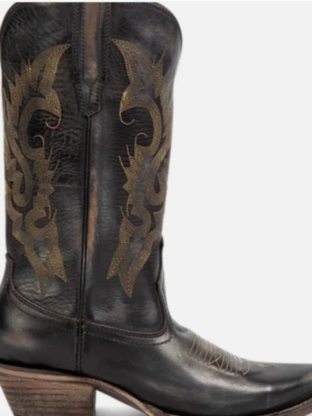 Freebird Woody Distressed Black Western Cowgirl Cowboy Boots with Box 9 - Picture 11 of 14